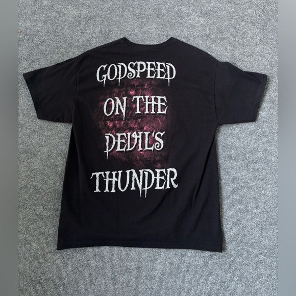 Vintage 2008 Cradle of Filth Godspeed on the Devils Thunder T-Shirt Large Mens - Picture 4 of 4